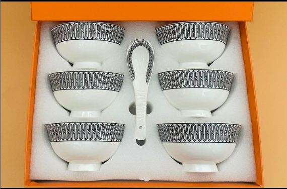  Set of six Porcelain Bowls from Hermes